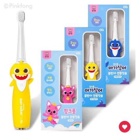 ✪IR✪韓國正版pinkfong babyshark CQ 碰碰狐／鯊魚寶寶／鯊魚爸爸 OA兒童電動牙刷