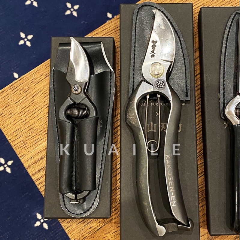 外山刃物×鶴仙園 軸切り鋏「鍛造」1丁 剪定鋏 専用ケース