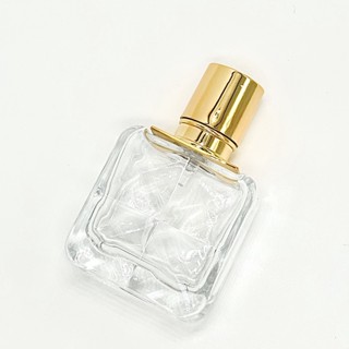ins菱格透明玻璃香水瓶 噴霧瓶 香水分裝瓶 30ml