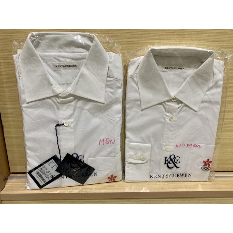 英國西服品牌 KENT &amp; CURWEN 長袖襯衫（倫敦奧運-香港代表隊隊服 ，男40、女M）