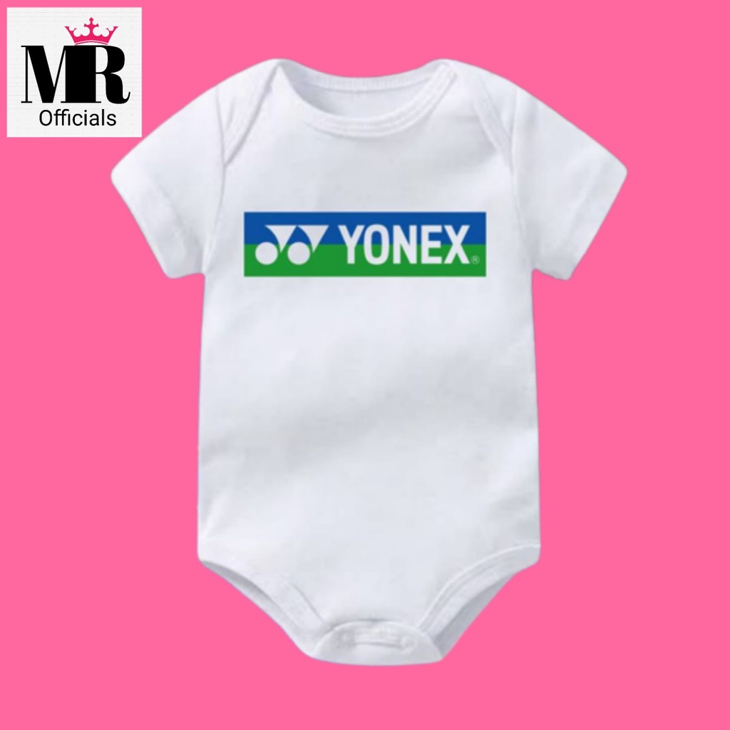 Hitam KATUN Yonex 羽毛球嬰兒毛衣羽毛球 T 恤嬰兒衣服年齡 0 12 個月至 1 歲嬰兒兒童新生兒年齡