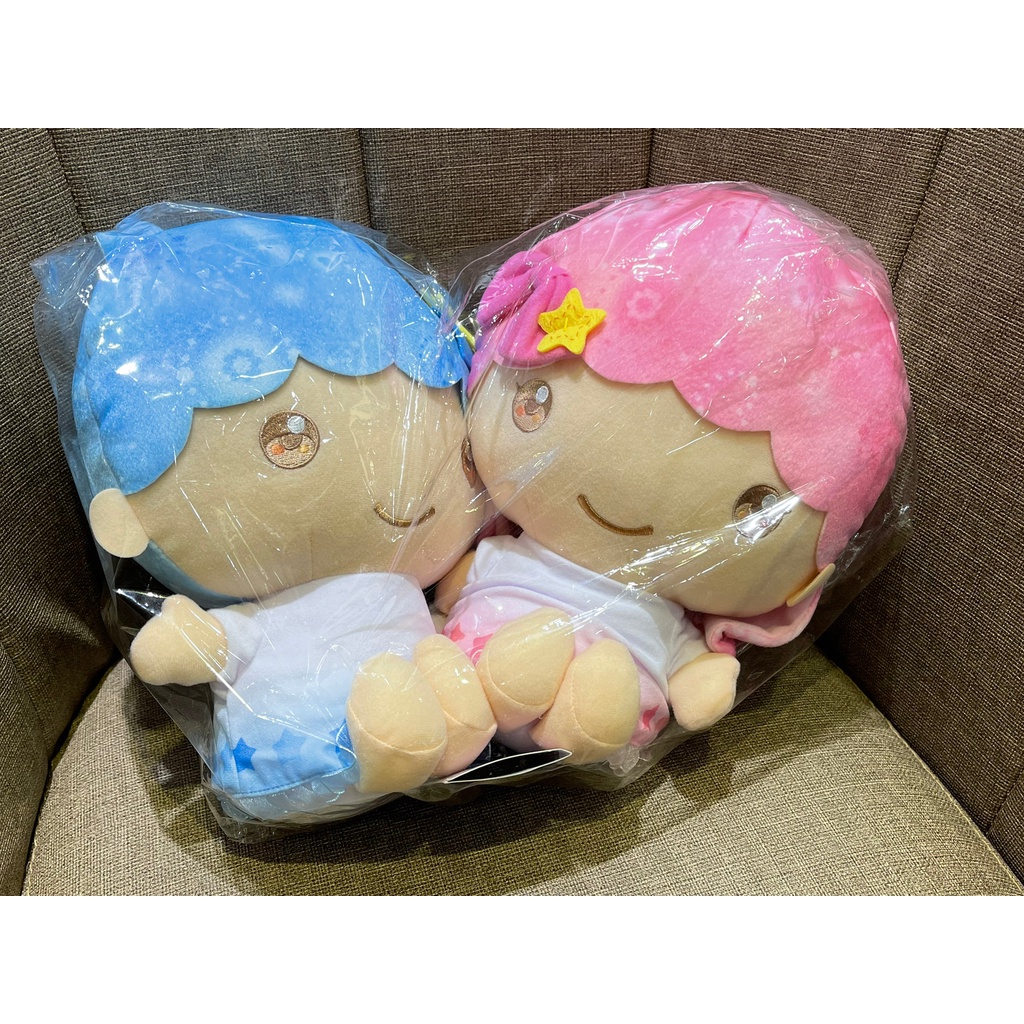 日本進口Sanrio三麗鷗Little Twin Stars雙子星夢幻大眼娃娃玩偶(一對不拆)