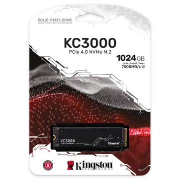 【全新】Kingston金士頓 KC3000 1TB Gen4 PCIex4 M.2 2280/SSD固態硬碟