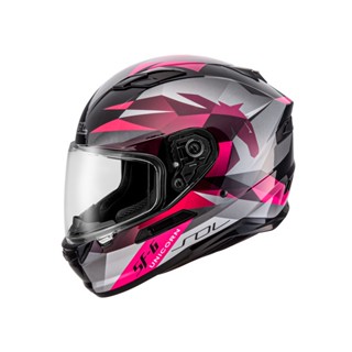 【SOL Helmets】SF-6全罩式安全帽 (獨角獸_黑/粉) ｜ SOL安全帽官方商城