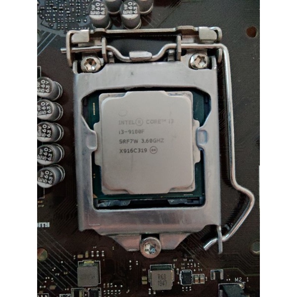 二手 商品  i3 9100f cpu 1151腳位 + msi B365M pro-vh 主機板