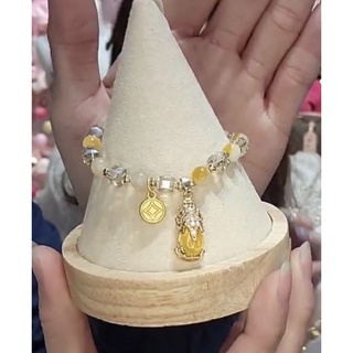 訂製款招財黃水晶貔貅造型手鍊 手環