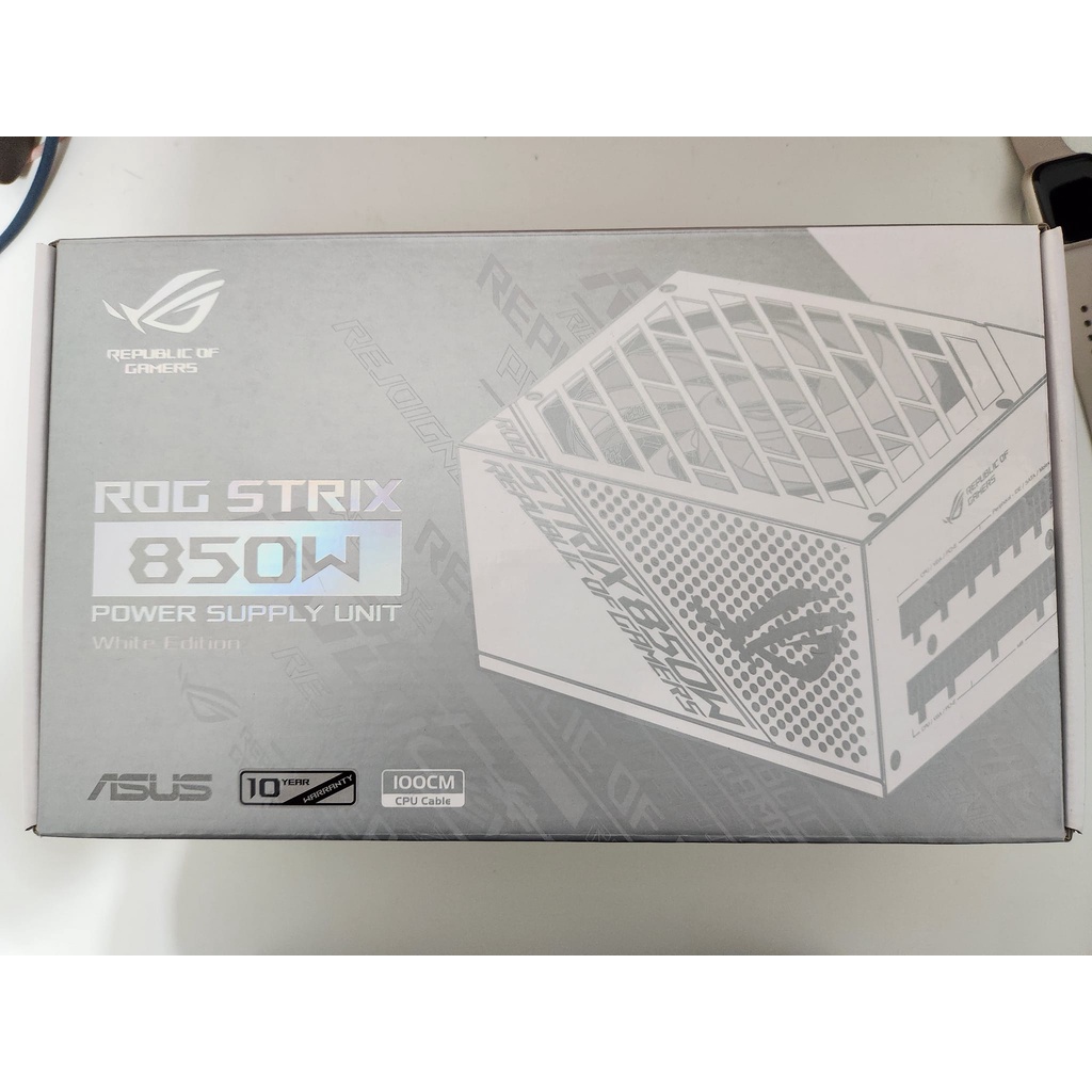ASUS 華碩 ROG STRIX 850W White 白色限量版 金牌 電源供應器 10年保固