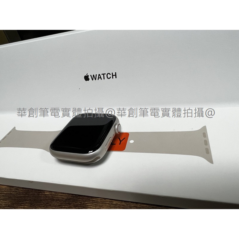 華創筆電@展示出清Apple Watch S7 LTE 45mm 星光色鋁金屬錶帶