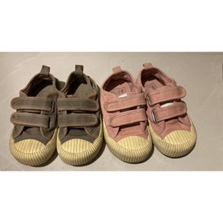 童鞋 餅乾鞋 17.5公分 粉色/軍綠色 休閒鞋 球鞋