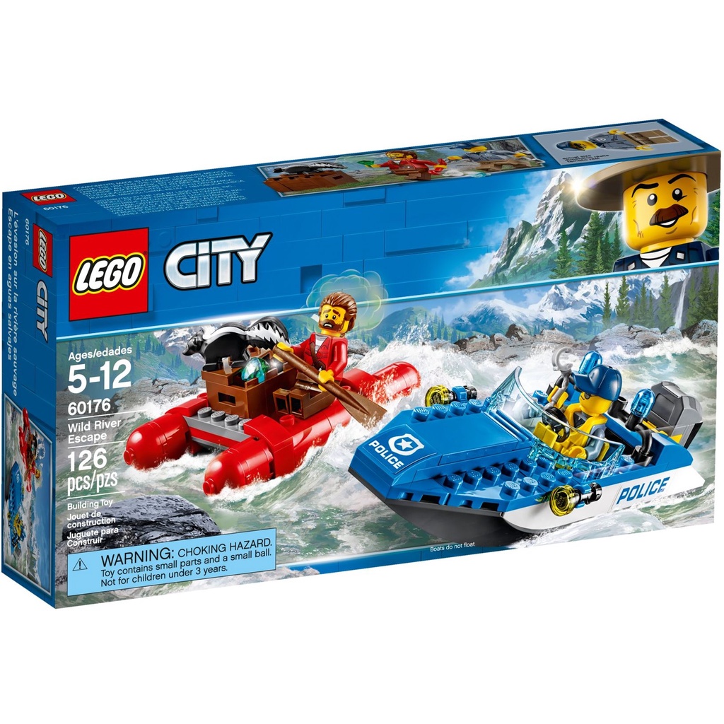 LEGO 60176 急流大逃亡 Wild River Escape《熊樂家 高雄樂高專賣》City 城市系列