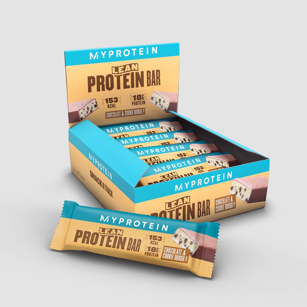 Myprotein Lean 輕盈高蛋白高纖能量棒  12 x 45g 巧克力餅乾口味