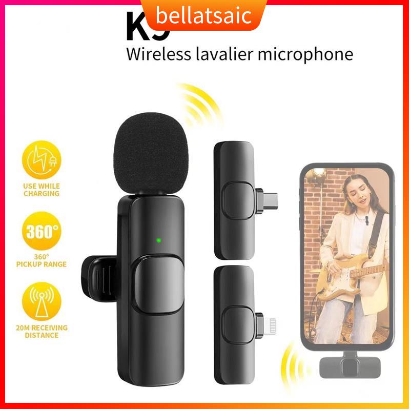 Wireless Lavalier Microphone for Phone Vlogging Cellphone Po