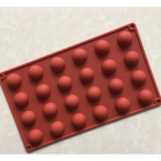 小號半圓形矽膠模具 矽膠 矽膠模 24連巧克力模 巧克力模具 布丁模 皂模 手工皂模 蛋糕模 乳酪模 烘焙工具 模具