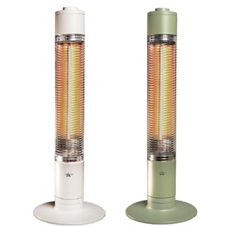 日本Aladdin 阿拉丁0.2秒瞬熱石墨遠紅外線電暖器SH-G1100T綠色/白色(適用8-15坪)自動擺頭全新品