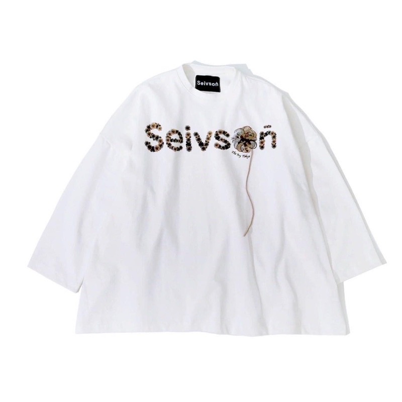 白色-Seivson X THE IVY TOKYO 台灣日本 我們的愛與奮鬥 oversized T-shirt