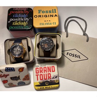 《降價!!》🇺🇸Fossil附精美鐵盒 自動機械男仕錶 智慧型手錶 全新正品現貨