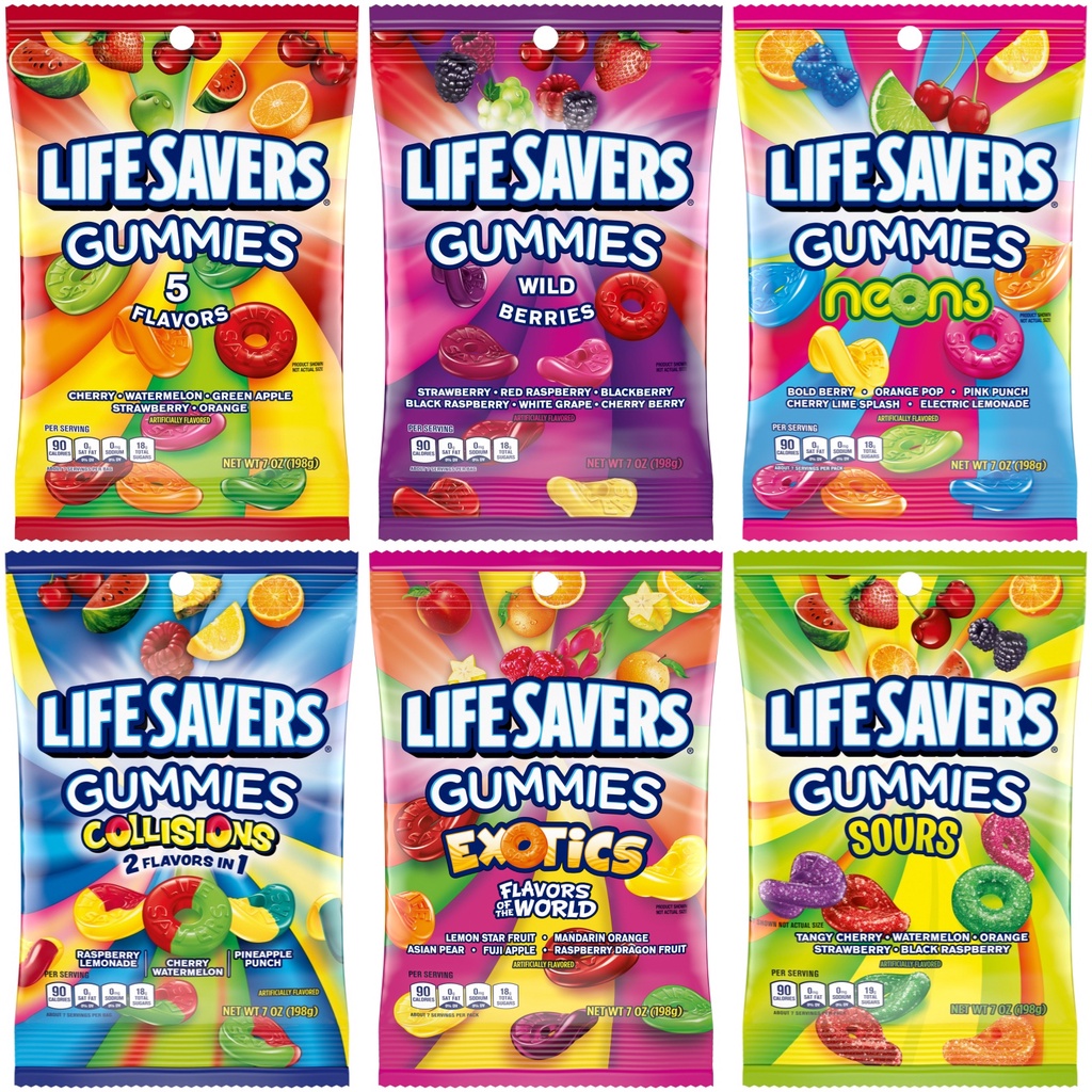 現貨🔥 LifeSavers 🇺🇸美國 LifeSavers Gummies 救命恩人 泳圈軟糖 水果軟糖系列