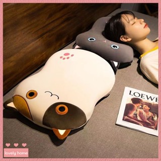 【Lovely home】貓肚皮枕頭套護頸椎枕芯記憶棉學生側睡低枕單人宿捨柔軟慢迴彈
