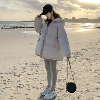 蔓莎💞2023短款加厚棉服棉衣女 韓版寬鬆羽絨棉學生面包服冬外套