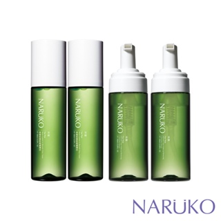 【NARUKO牛爾】茶樹洗卸慕絲2入 + 粉刺調理水2入 (卸妝/保濕/化妝水)