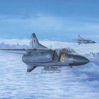 學院愛好塑膠模型套件 1/48 比例俄羅斯空軍 Mig-23M Flogger-B