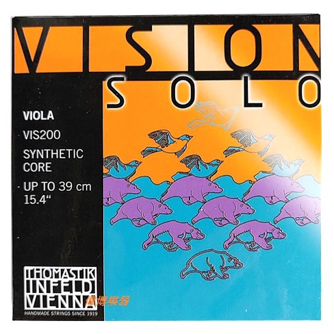 【偉博樂器】原廠授權正品 贈法國BG收納盒 Thomastik Vision Solo 中提琴弦 提琴套弦 VIS200