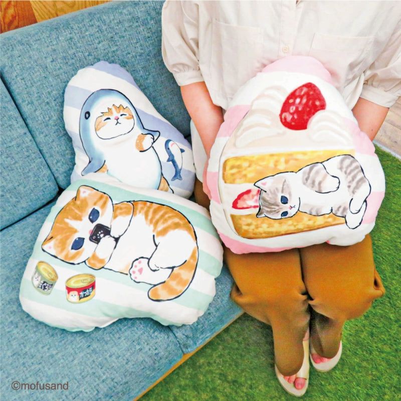 現貨 mofusand 抱枕 貓咪 鯊魚貓貓 甜點貓貓 抱枕