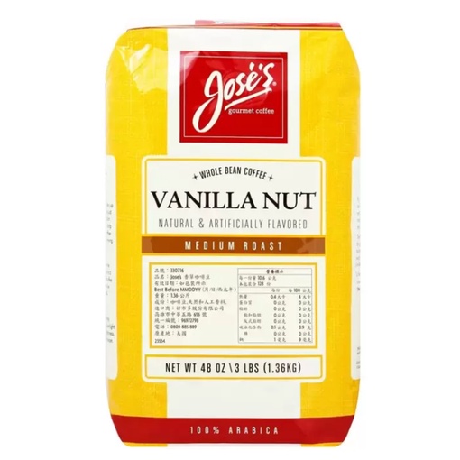 (人氣商品)好市多代購-C63 Jose's 香草味咖啡豆 1.36公斤