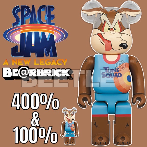 BEETLE BE@RBRICK 威利狼 WILE E. COYOTE SPACE JAM 怪物奇兵 100% 400%