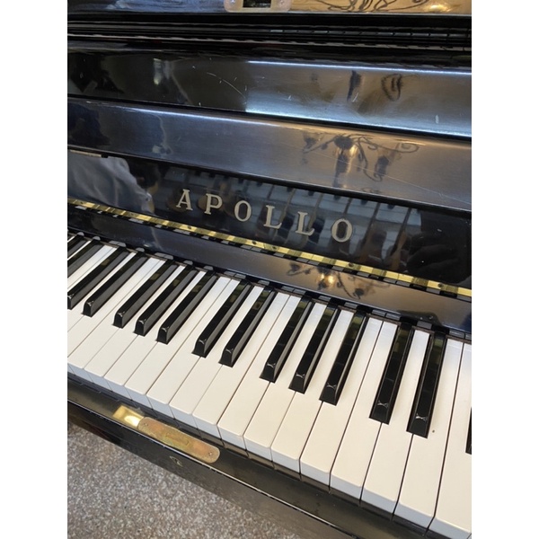 二手日本國民品牌APOLLO直立式88鍵鋼琴 #白釘.琴槌新.免運