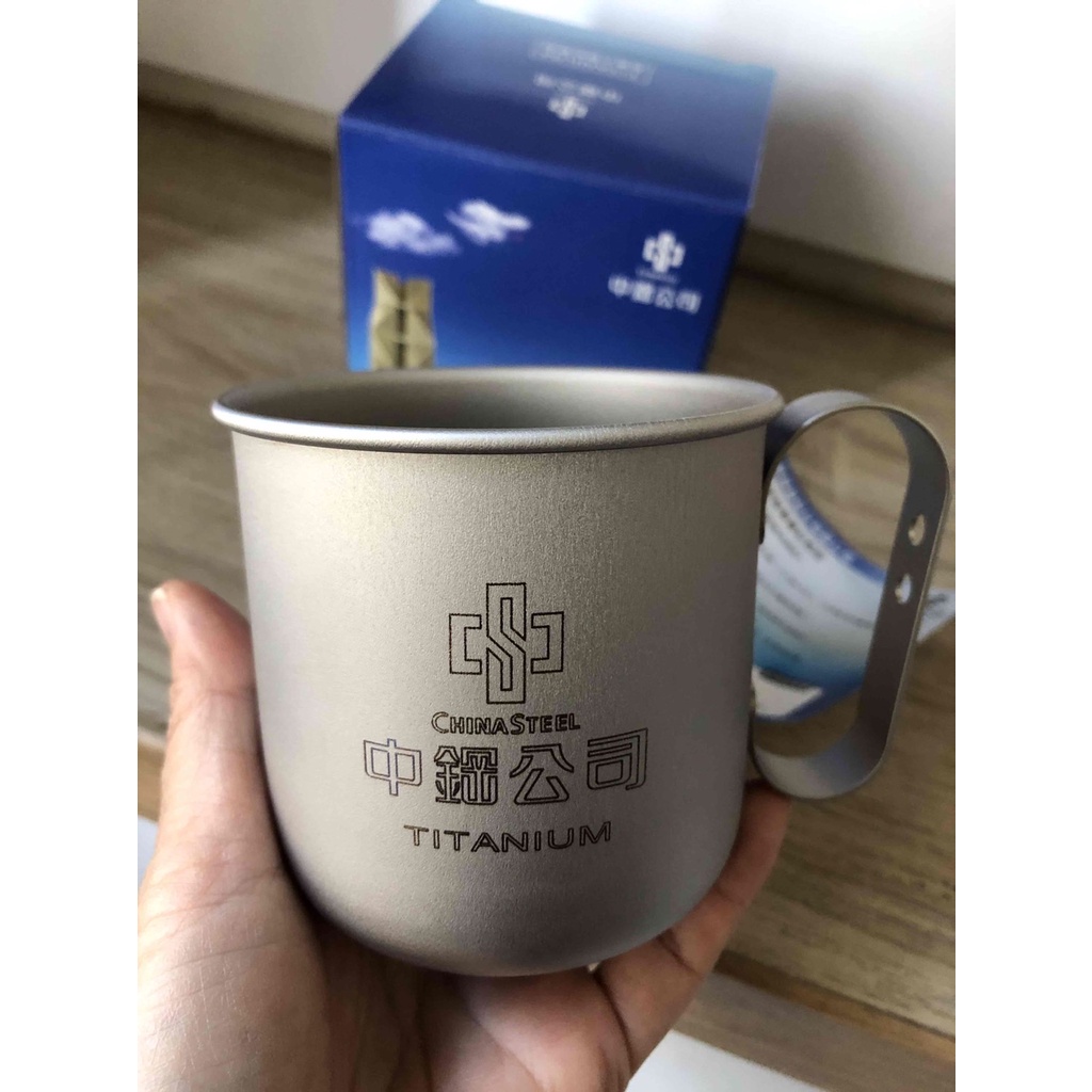 中鋼鈦杯 350cc 露營杯 全新 Titanium Mug, Brand New with package