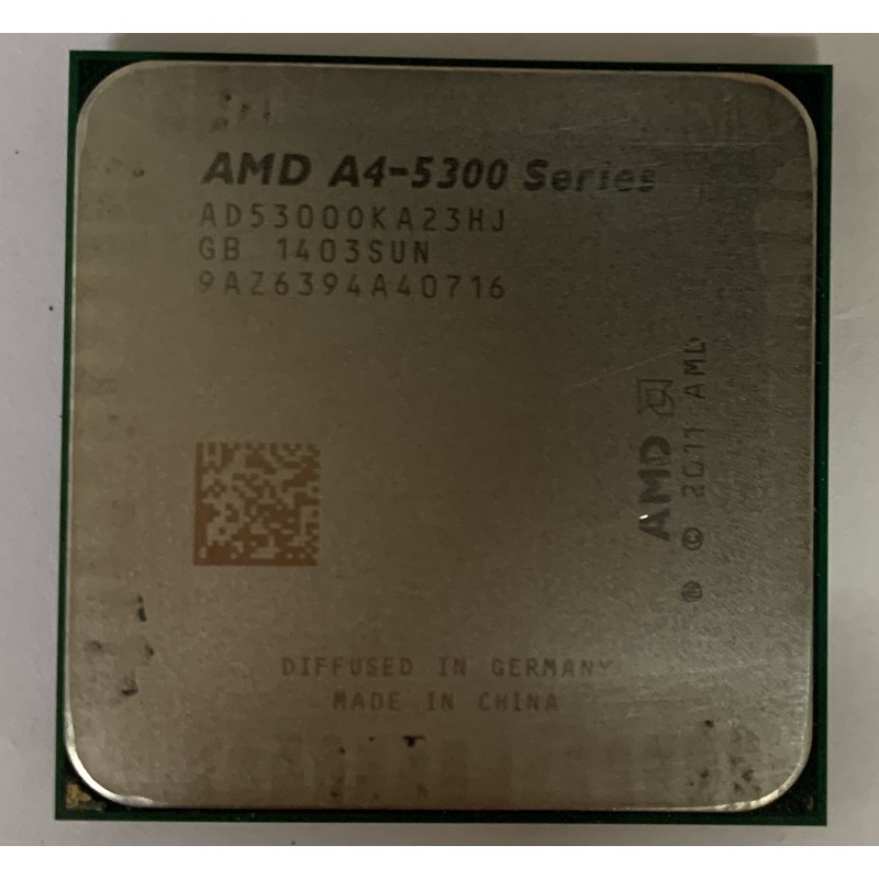 AMD FM2 A4 5300 CPU(送小包散熱膏