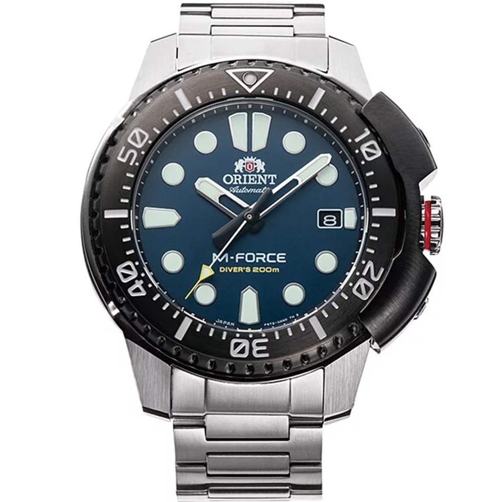 【私聊甜甜價】ORIENT 東方錶 M-Force 潛水200米機械錶 RA-AC0L07L