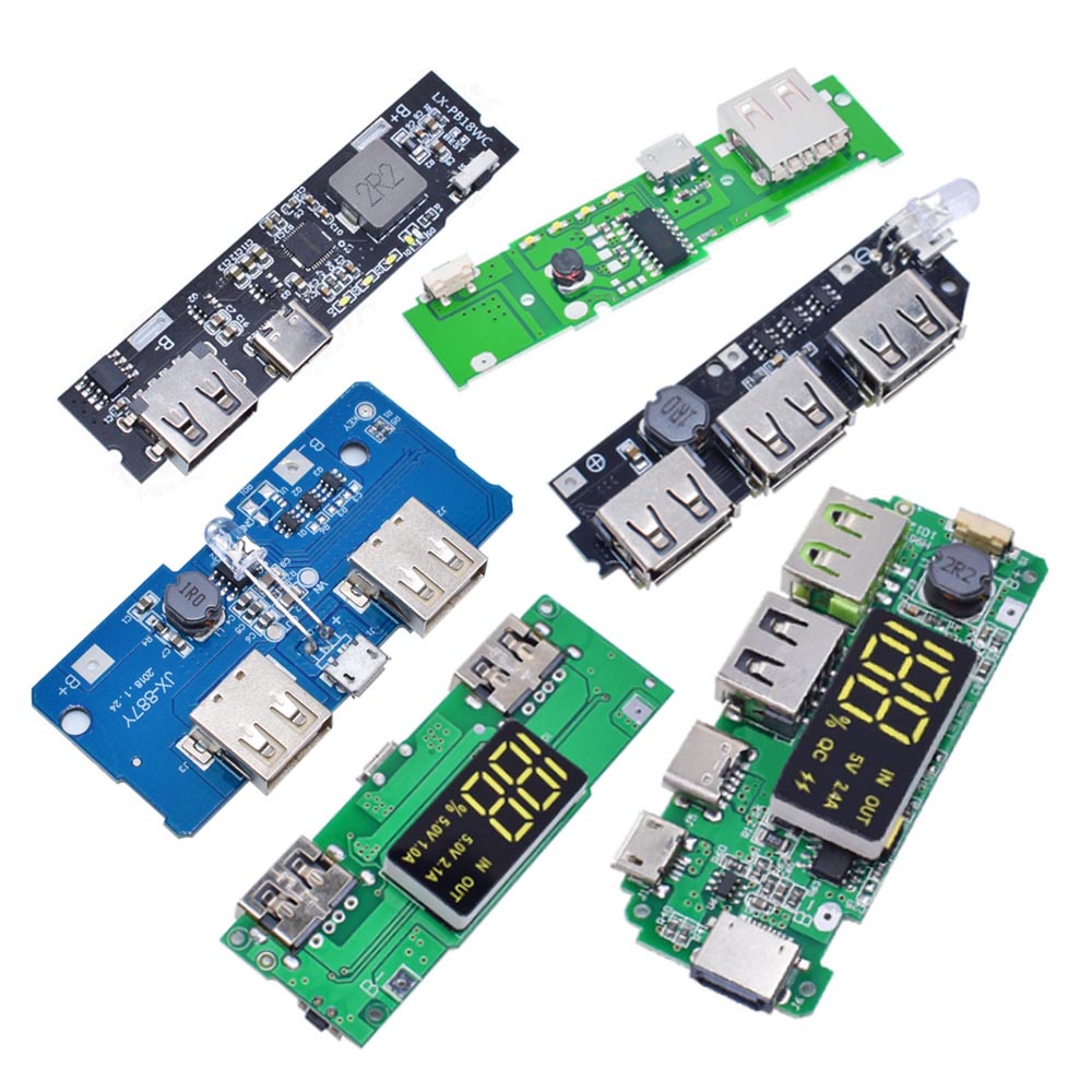 雙 USB 5V PD 18650 充電器 PCB 電源模塊配件,用於 DIY LED LCD 模塊板