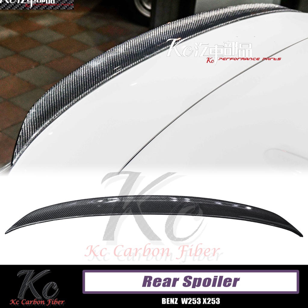 Kc_carbon BENZ 賓士 W253 X253 SUV專用【AMG款】尾翼 碳纖維 亮黑 GLC GLC300