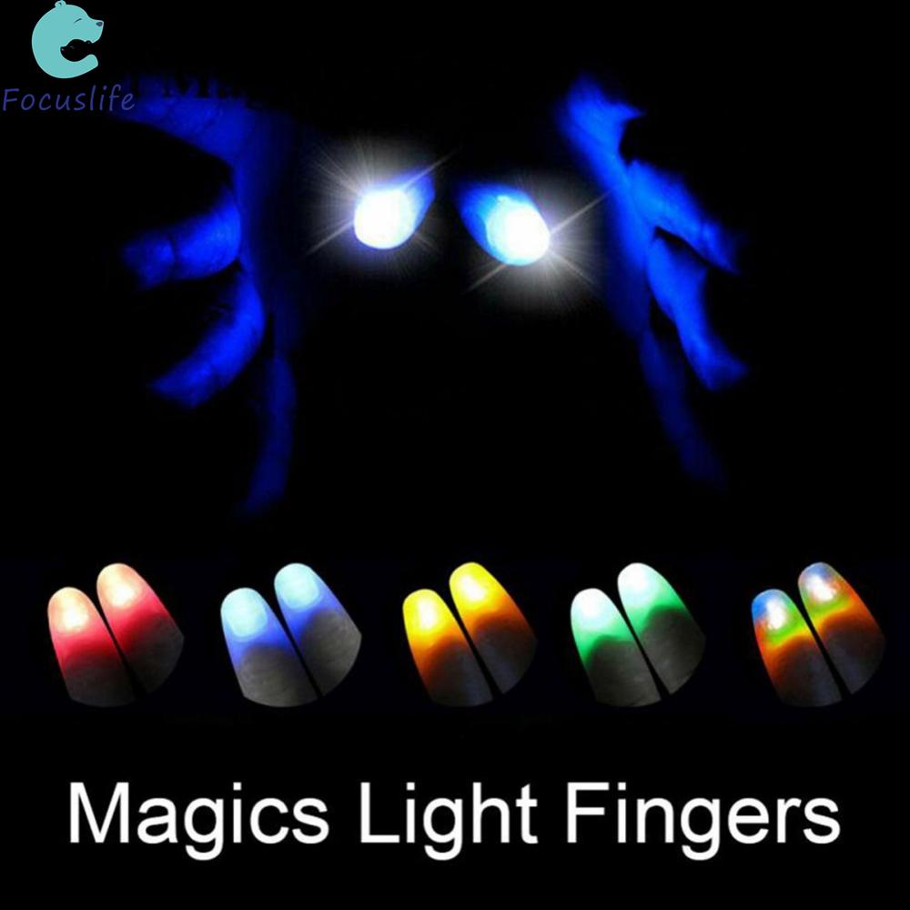 派對魔術道具點亮拇指手指魔術師魔術手指燈 LED 玩具手指燈 xZDrBPG