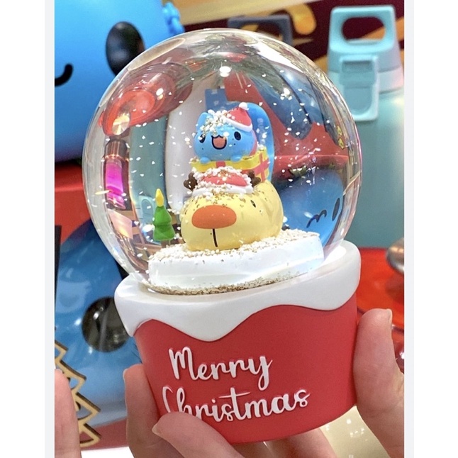 [現貨］咖波水晶球 聖誕款 咖波發光水晶球聖誕款 聖誕禮物 咖波貓貓蟲 貓貓蟲咖波