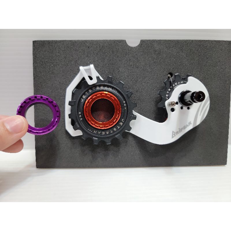 特賣 Shimano 11S用 Tripeak 12/16T 烤漆版 空心款加大擺臂 加大陶瓷導輪 + 鎖固色環