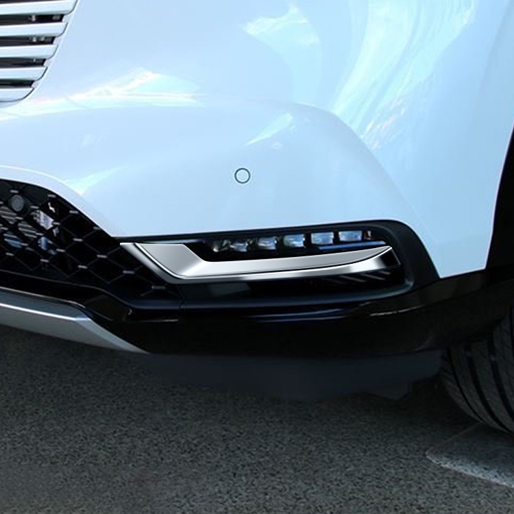 Honda HRV 2022-2024適用本田繽智前後霧燈框後霧燈罩 前霧燈眉 外飾改裝裝飾件電鍍銀