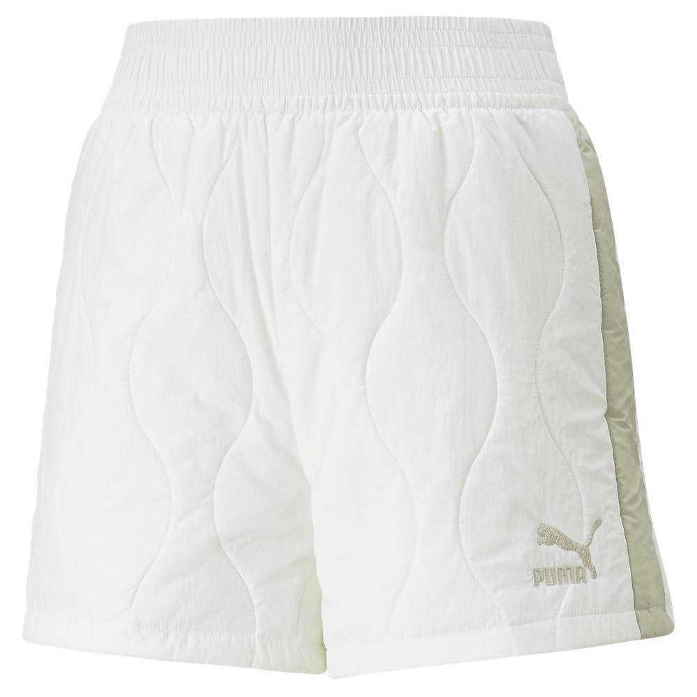 PUMA 短褲 流行系列 CLASSICS 白色 絎縫 女 53894075
