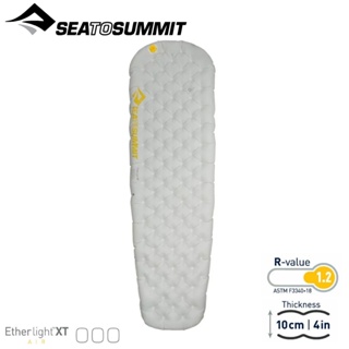 【Sea to Summit 澳洲 輕厚系列睡墊-標準版R(含充氣袋,維修貼,枕貼)《淺灰》】STSAMELXT/露營