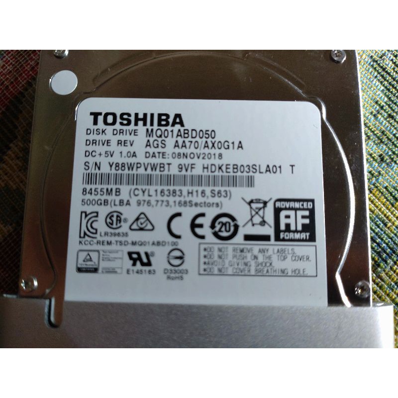 TOSHIBA 512G HDD 外接式硬碟（外殼是創建）