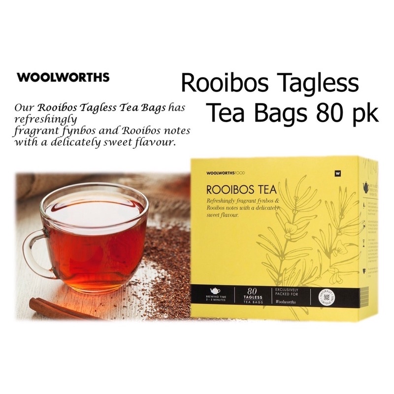 南非🇿🇦 Woolworths國寶茶ROOIBOS TEA盒裝80入