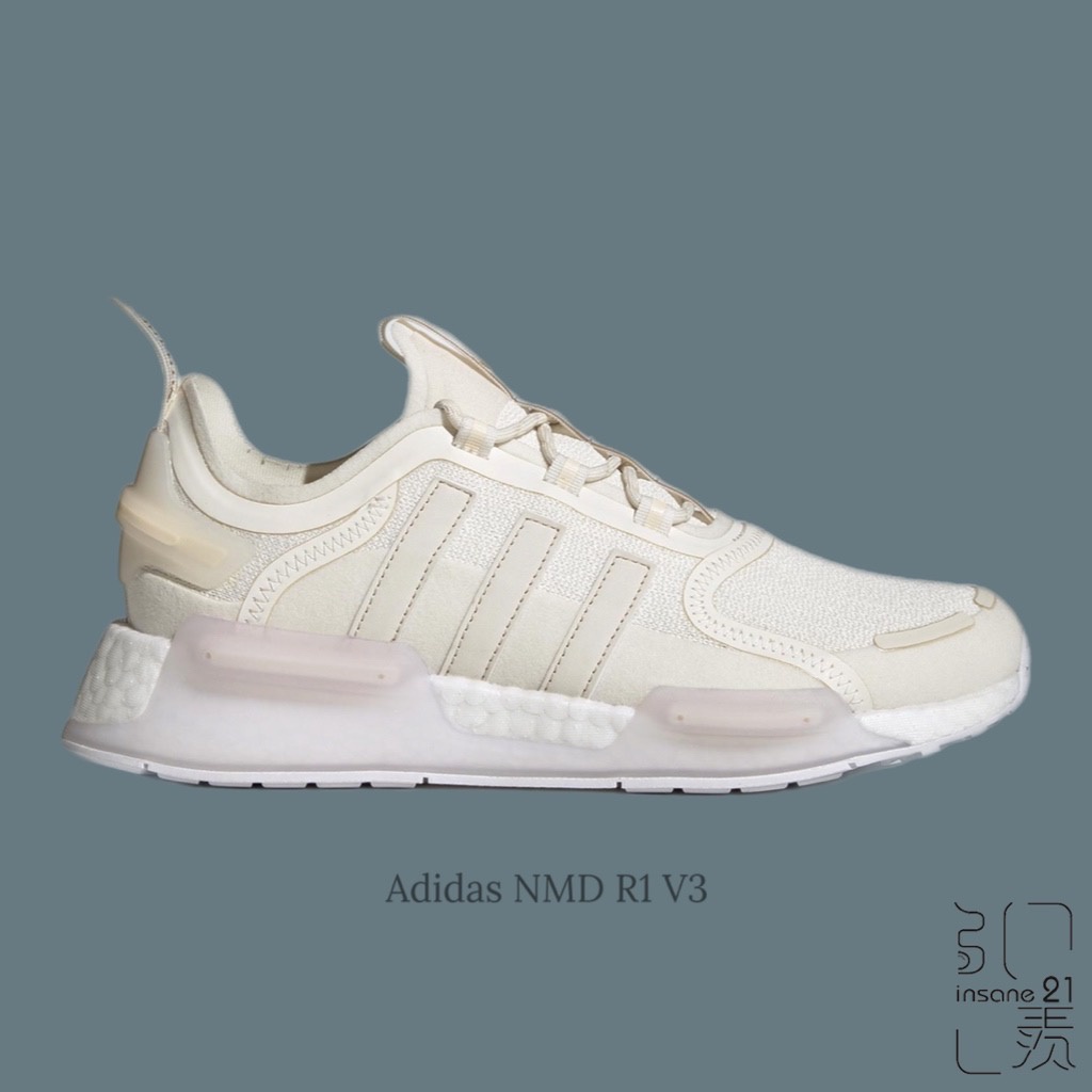 ADIDAS OG NMD_V3 BOOST 米白 透視 果凍 編織 三葉草 女鞋 GY6818【Insane-21】