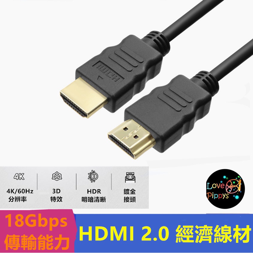 HDMI線 HDMI公-HDMI公 2.0版 1.5M 鍍金頭 4K 60hz 高畫質 1080P 視訊線 1.5米