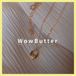 WowButter 項鍊 月亮圓圈鍊 細項鍊 項鏈 閨蜜項鍊 項鍊女 鎖骨鍊 鎖骨鏈 項鏈女 女生項鍊 雙層項鍊 鎖骨項