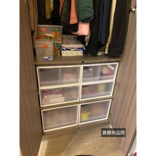 免運 /哈摟小舖 CK71單抽整理箱 CK72雙抽整理箱 收納盒 衣物收納 日系PP箱 聯府 透白單抽屜 雙抽屜整理箱