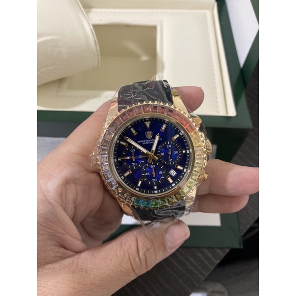 送黃金🌟雙11🌟義大利精品🇮🇹Hector海克特水鑽三眼🎁 贈黃金項鍊（代售/現貨/可急件/可議價