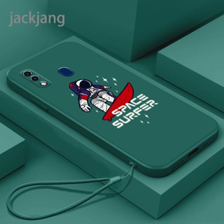 SAMSUNG 外殼三星A30 A20 A205 A305 M10S超人宇航員軟矽膠TPU手機殼送同色掛繩