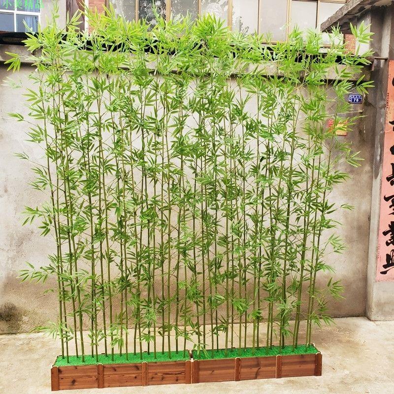 小美精品 仿真竹子 室內裝飾 屏風 隔斷酒店商場造景 植物背景墻人造塑料假竹子